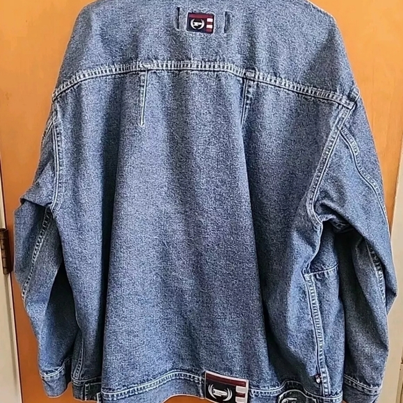 Vintage Phat Farm Men's Denim Jacket Size 2XL XXL Hip Hop Denim Streetwear - Picture 10 of 13